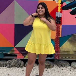 💞 PLUS SIZE Top Tunic Ruffle Hem with Back Button